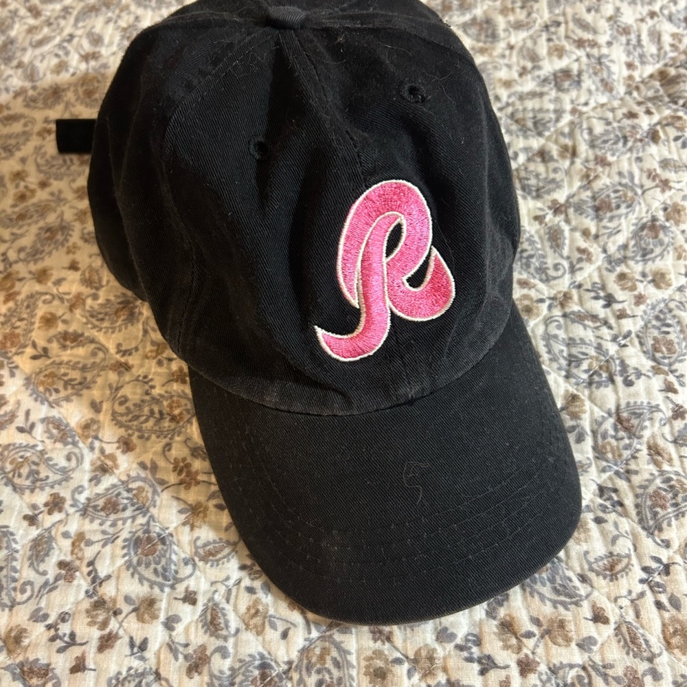 Redskins Cap Hat with Pink Logo and Breast Cancer Ribbon